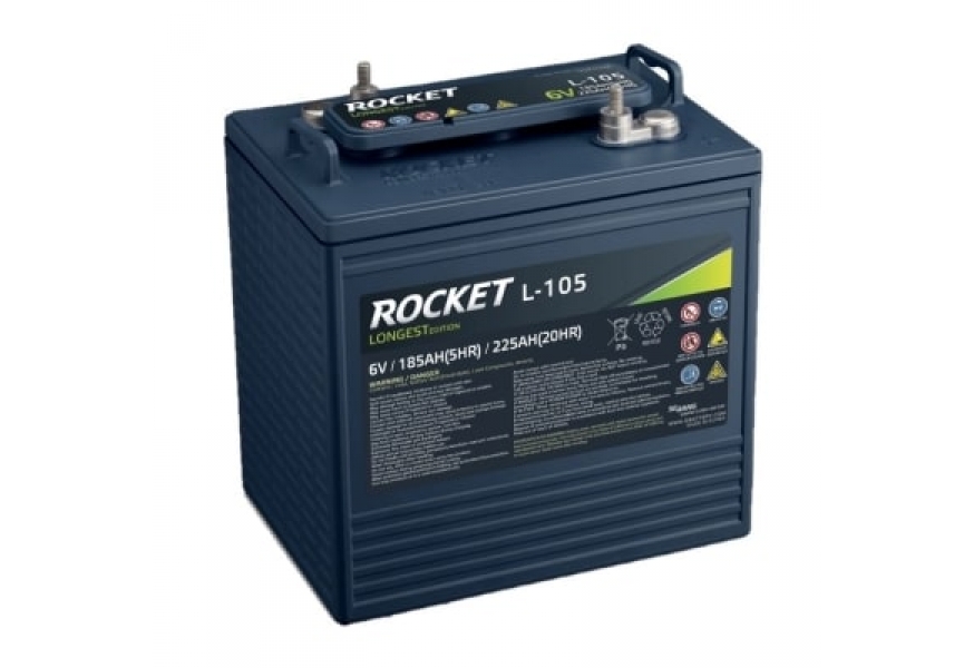 Ắc quy xe điện Rocket L-105 6V 225AH